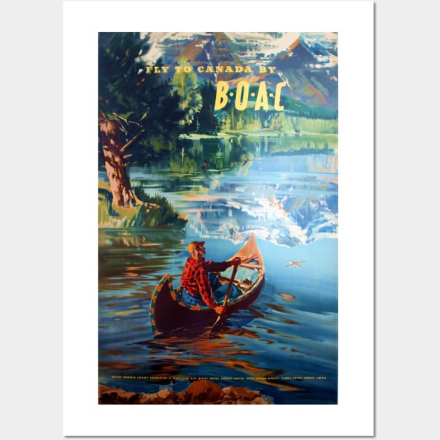 Canada by B.O.A.C - Vintage Travel Wall Art by Culturio